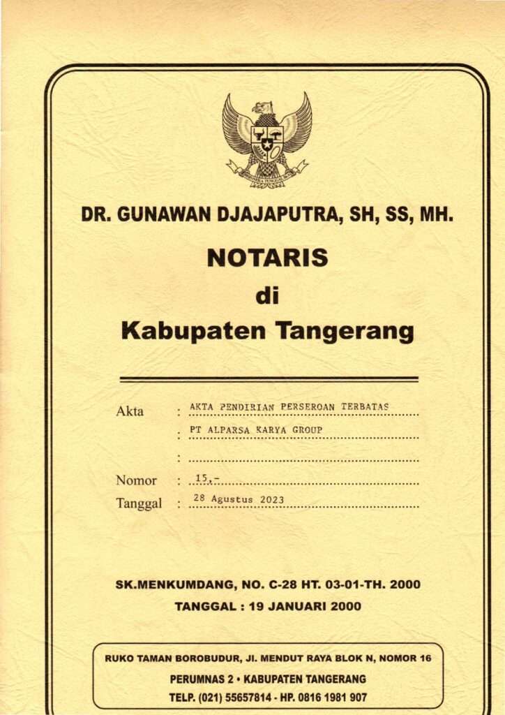Akta Pendirian