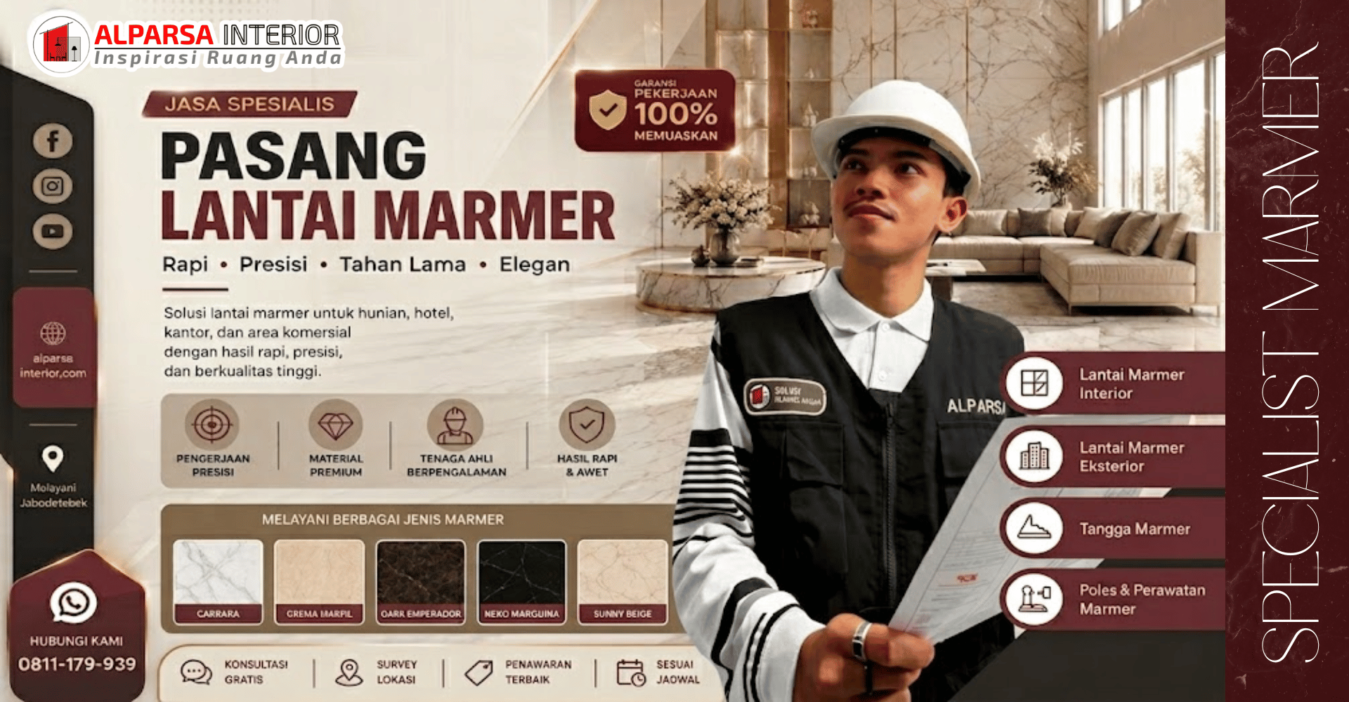 Pasang Marmer Jakarta