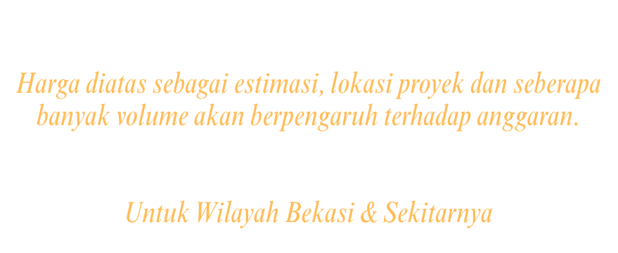 Penjelasan Harga Interior