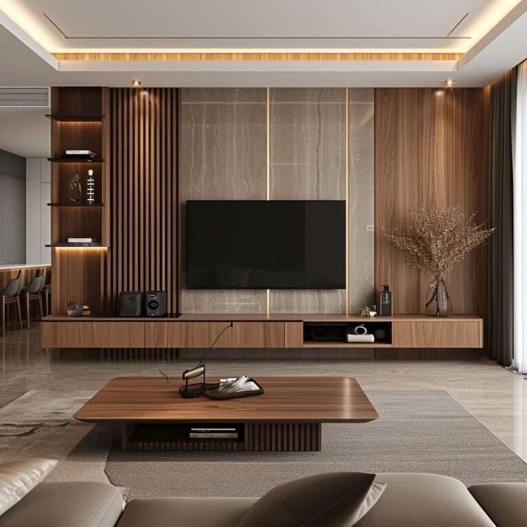 Inspirasi Desain TV Wall Minimalis untuk Ruang Keluarga Modern